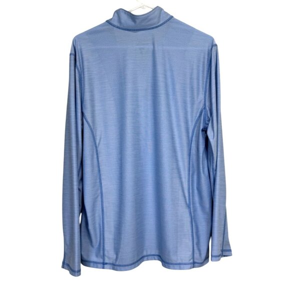 Tommy Bahama IslandZone 1/4 Zip Pullover Shirt Blue Long Sleeve Mens Size M - Picture 2 of 6